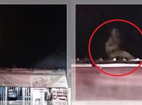GEGER! Penampakan Misterius di Atap Warung Warga Mantuil Banjarmasin! Netizen: "Pina-nya Pocong Tuh Mang"