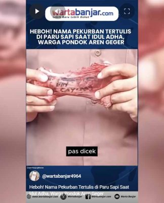 VIDEO - Heboh! Nama Pekurban Tertulis di Paru Sapi Saat Idul Adha, Warga Pondok Aren Geger