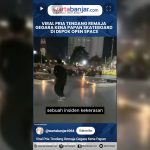 VIDEO - Viral Pria Tendang Remaja Gegara Kena Papan SkateBoard di Depok Open Space