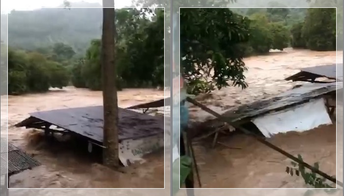 DETIK-DETIK Banjir Bandang Hancurkan Warung di Lokasi Wisata Tanah Laut! Pemilik Histeris & Tangis Pun Pecah