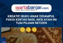VIDEO - Kreatif! Buku Anak Disampul Pakai Kertas Nasi, Aksi Ayah Ini Tuai Pujian Netizen