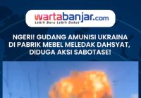 VIDEO - NGERI! Gudang Amunisi Ukraina di Pabrik Mebel Meledak Dahsyat, Diduga Aksi Sabotase!