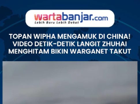 VIDEO - Topan Wipha Mengamuk di China! Video Detik-Detik Langit Zhuhai Menghitam Bikin Warganet Takut