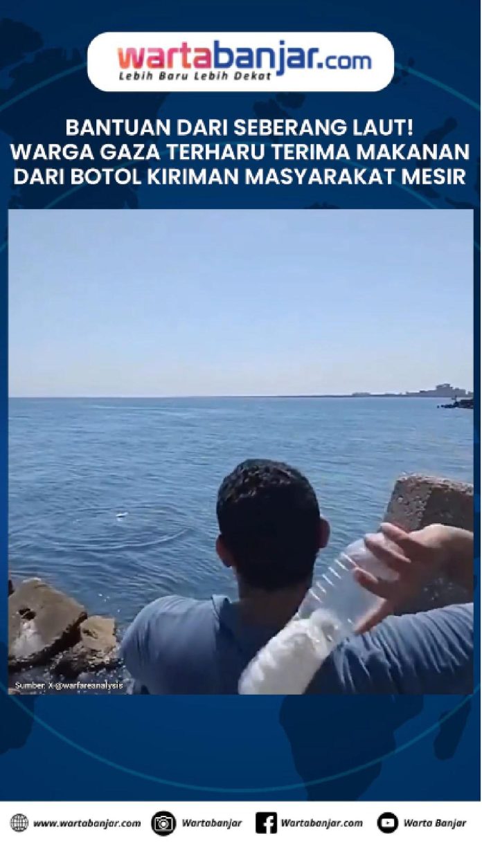VIDEO - Bantuan dari Seberang Laut! Warga Gaza Terharu Terima Makanan dari Botol Kiriman Masyarakat Mesir