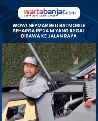 VIDEO - Wow! Neymar Beli Batmobile Seharga Rp 24 M yang Ilegal Dibawa ke Jalan Raya