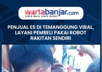VIDEO - Penjual Es di Temanggung Viral, Layani Pembeli Pakai Robot Rakitan Sendiri