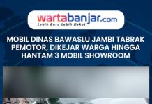 VIDEO - Mobil Dinas Bawaslu Tabrak Pemotor, Dikejar Warga Hingga Menabrak 2 Mobil di Showroom!