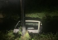 Pikap Tercebur di Jalan A Yani km 9