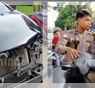 Mobil Dinas Bawaslu Tabrak Pemotor, Dikejar Warga Hingga Menabrak 2 Mobil di Showroom!