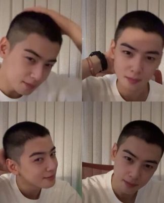 Mulai Wamil Hari ini, Cha Eun Woo Tampil Botak Ucapkan Perpisahan ke Penggemar