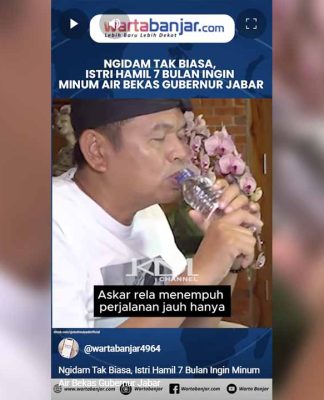 VIDEO - Ngidam Tak Biasa, Istri Hamil 7 Bulan Ingin Minum Air Bekas Gubernur Jabar