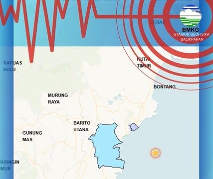 Gempa Magnitudo 4,6 di Balikpapan, Getarannya Sampai ke Kotabaru dan Batulicin