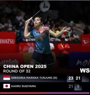 Gregoria Lolos ke 16 Besar China Open 2025, Akui Masih Kesulitan Adaptasi