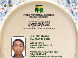 Kabar Duka, Jemaah Haji Asal Kabupaten Banjar Wafat dalam Pesawat