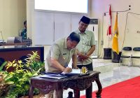 Bendungan Pancur Hanau Bakal Dibangun, Bupati HST Teken MoU