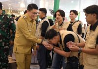 233 Mahasiswa KKN Tematik FPIK Universitas Lambung Mangkurat Disambut Bupati Andi Rudi Latif