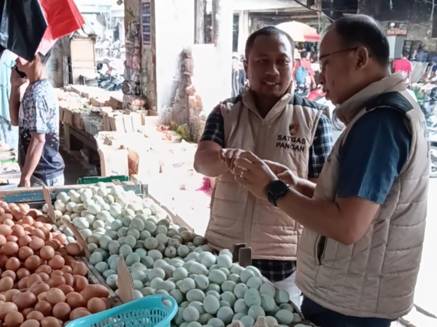 Pastikan Harga Bahan Pokok Tetap Stabil, Satgas Pangan Polda Kalsel Sidak di Pasar Tradisional Banjarmasin