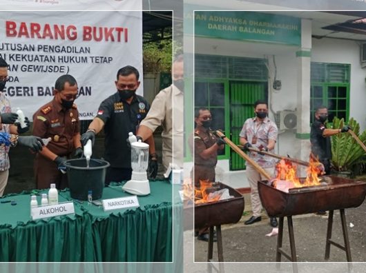 Tegaskan Perang Tanpa Ampun! Kejari Balangan Musnahkan Barang Bukti Narkoba