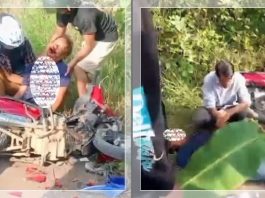 TABRAKAN MAUT Tamban Batola! Motor vs Motor, 1 Tewas di Tempat, 2 Dilarikan ke RS!