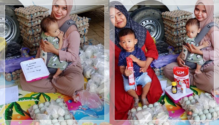 Pemdes Sikontan Bagi Telur Itik untuk Balita Posyandu! Upaya Tambah Gizi dan Tekan Stunting