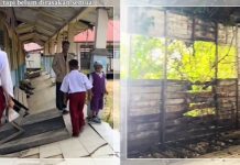 VIRAL! Mahasiswa UGM Ungkap Sekolah Nyaris Roboh di Kapuas, Anak SD Tetap Belajar di Bawah Ancaman
