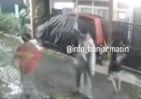 Tawuran Remaja Bawa Sajam di Komplek Muhajirin Terekam CCTV