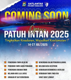 Operasi Patuh Intan 2025 Mulai Senin 14 Juli, Cek 9 Pelanggaran Sasaran