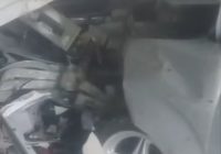 Mobil Tabrak Warung di Jalan Pramuka Banjarmasin