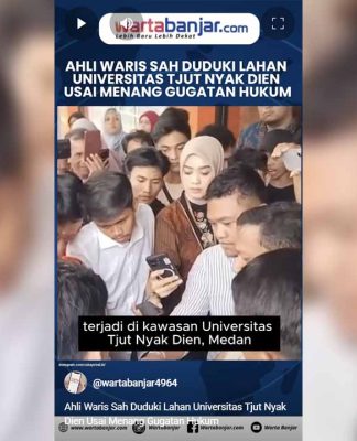 VIDEO - Ahli Waris Sah Duduki Lahan Universitas Tjut Nyak Dien Usai Menang Gugatan Hukum