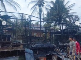 Data Korban Kebakaran di Desa Habau Hulu Tabalong, 1 Rumah Hangus 100 Persen