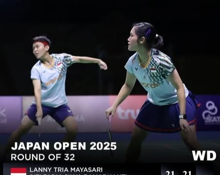 Lanny/Fadia Menang Telak atas Wakil Australia, Melaju ke 16 Besar Japan Open 2025
