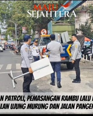 UPTD Parkir Patroli Kendaraan Parkir Sembarangan dan Tertibkan Parkir Liar di Sejumlah Lokasi di Banjarmasin
