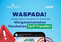 Bank Kalsel Bantah Kabar Tarif Transfer Antarbank Berubah Jadi Rp150.000 Per Bulan, Sebut ini Penipuan
