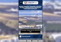 VIDEO - Ngeri! Pesawat Marabu Airlines Nyaris Tergelincir di Bandara Cristiano Ronaldo