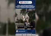 VIDEO - Viral! Aksi Tak Biasa Remaja di Banjarmasin, Berfoto Didepan Hotel A dengan Dandanan Unik