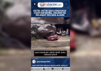 VIDEO - Detik-Detik Batu Raksasa Hantam Mobil, Anjing Ini Selamat Secara Ajaib!