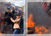 Demo HMI Tanjung Selor di Polda Kaltara Berujung Bentrokan: 3 Mahasiswa Alami Luka Bakar Serius