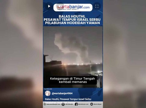 VIDEO - Balas Houthi, Pesawat Tempur Israel Serbu Pelabuhan Hodeidah Yaman