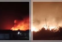 Kebakaran Hebat di Bajayau Lama, HSS! Warga Panik, Relawan Bergerak Cepat Padamkan Api