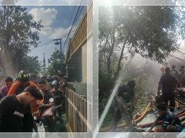 Api Mengamuk di Permukiman Warga, Damkar Masih Berjuang Padamkan Kobaran
