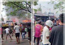 UPDATE Kebakaran di Belitung, Warung Langganan Terbakar, Warga: "Rancak Nukar Ayam Geprek Wadah Sidin"