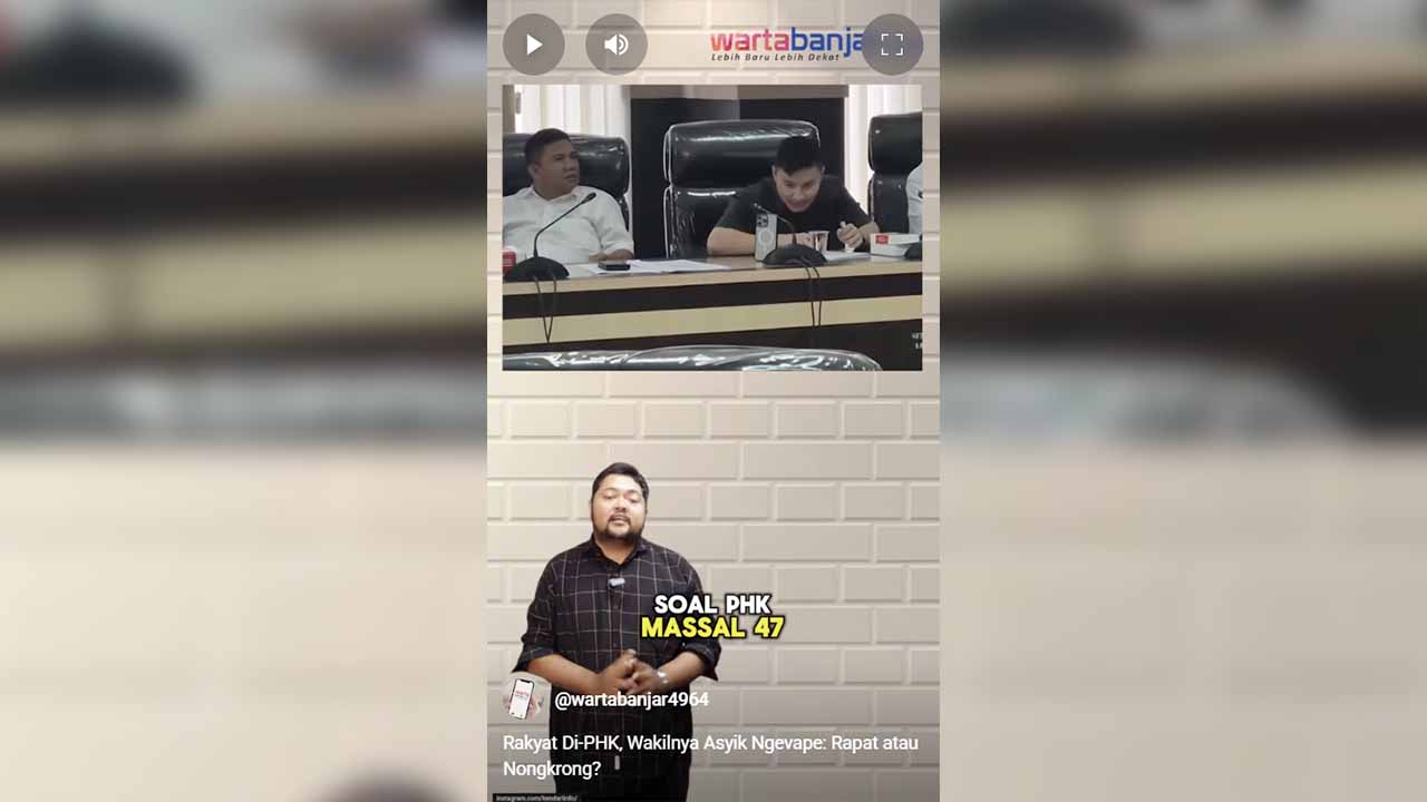 VIDEO - Rakyat Di-PHK, Wakilnya Asyik Ngevape: Rapat atau Nongkrong?