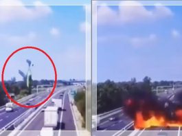 HOROR! CCTV Ungkap Momen Mengerikan Pesawat Jatuh dan Meledak di Tengah Tol A21!