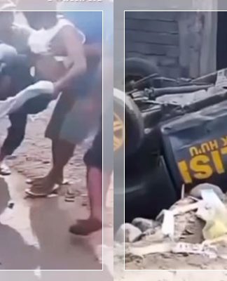 NGEBUT! Mobil Patroli Tabrak 8 Warga dan Rumah di Dompu, Polisi Mabuk Kabur Usai Kecelakaan!
