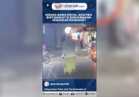 VIDEO - Diduga Bawa Pistol, Aksi Pria Bertongkat di Banjarmasin Hebohkan Warganet
