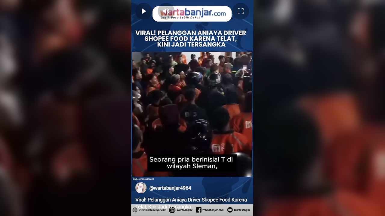VIDEO - Viral! Pelanggan Aniaya Driver Shopee Food Karena Telat, Kini Jadi Tersangka
