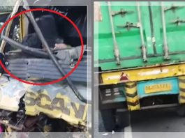 Tragedi Subuh di Tanah Bumbu! Truk Hantam Kontainer Parkir, Sopir Tewas Mengenaskan Terjepit Kabin
