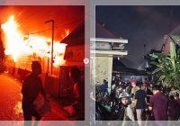 BREAKING NEWS! Kebakaran Hebat Landa Sungai Miai Banjarmasin, Warga Panik dan Berhamburan