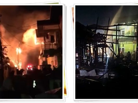 TERNYATA! Kebakaran di Sungai Miai Luluhlantakan Kios Ponsel, Bedakan, dan Kontrakan