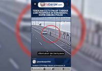 VIDEO - Terekam CCTV Pikap Tabrak Lari Pesepeda di Suramadu, Sopir Diburu Polisi